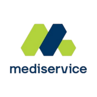 Logo do convênio de saúde Mediservice, aceito na clínica Recife Ortopedia.