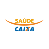 Logo do convênio de saúde Saúde Caixa, aceito na clínica Recife Ortopedia.